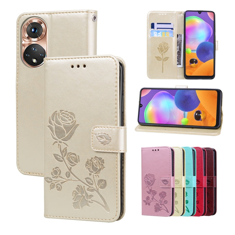 Rose Embossed Leather Phone Case