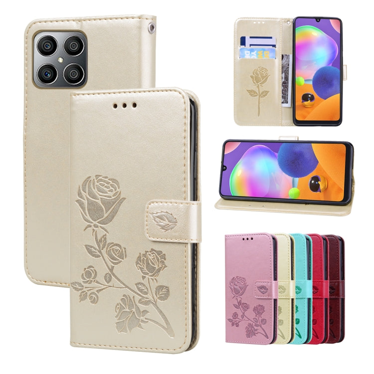Rose Embossed Leather Phone Case