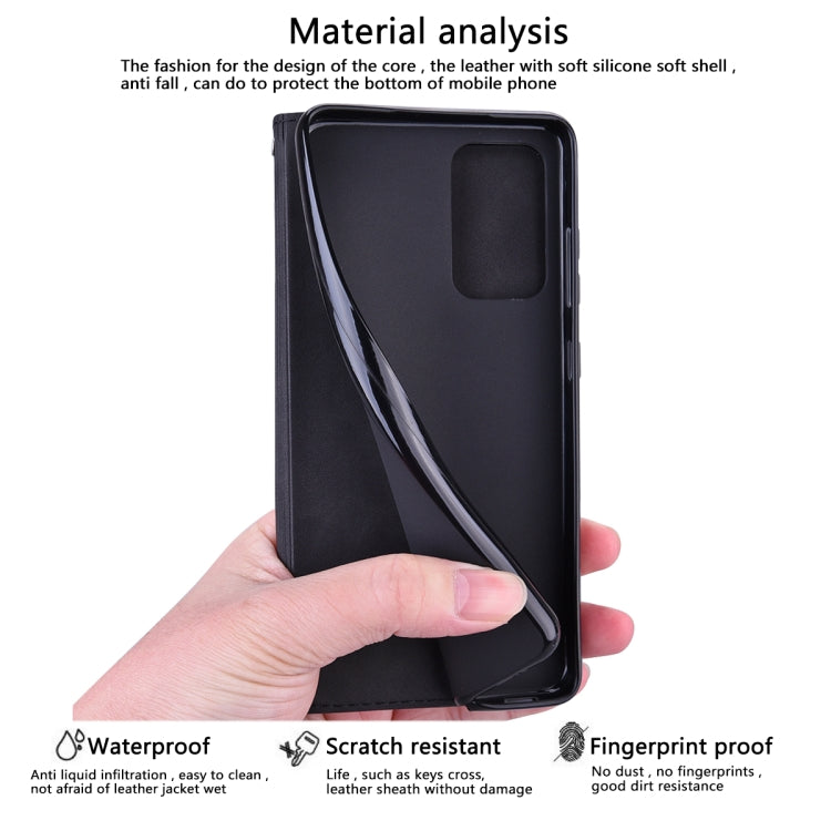 Frosted Business Magnetic Flip Leather Phone Case
