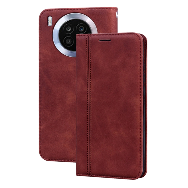 Frosted Business Magnetic Flip Leather Phone Case