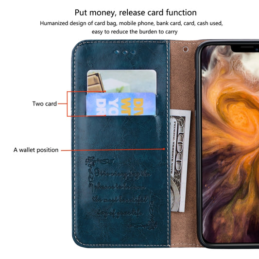 Oil Wax Texture Leather Phone Case