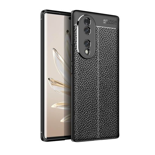 Litchi Texture Shockproof TPU Phone Case