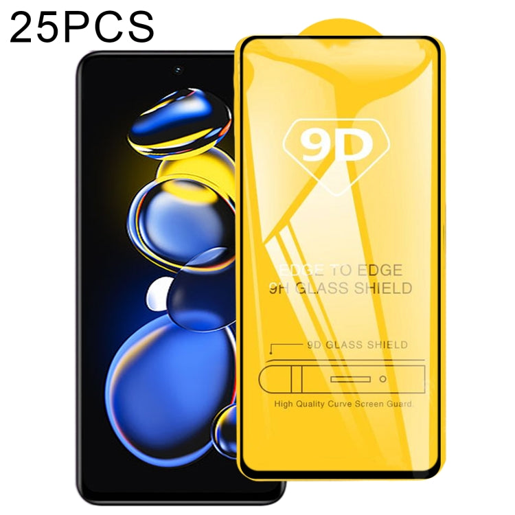 25 PCS 9D Full Glue Screen Tempered Glass Film For Xiaomi Redmi Note 11T Pro/11T Pro+/11T Pro+ Astro Boy Limited Edition, For Xiaomi Redmi Note 11T Pro/11T Pro+/11T Pro+ Astro Boy Limited Edition/Poco X4 GT(25 PCS)