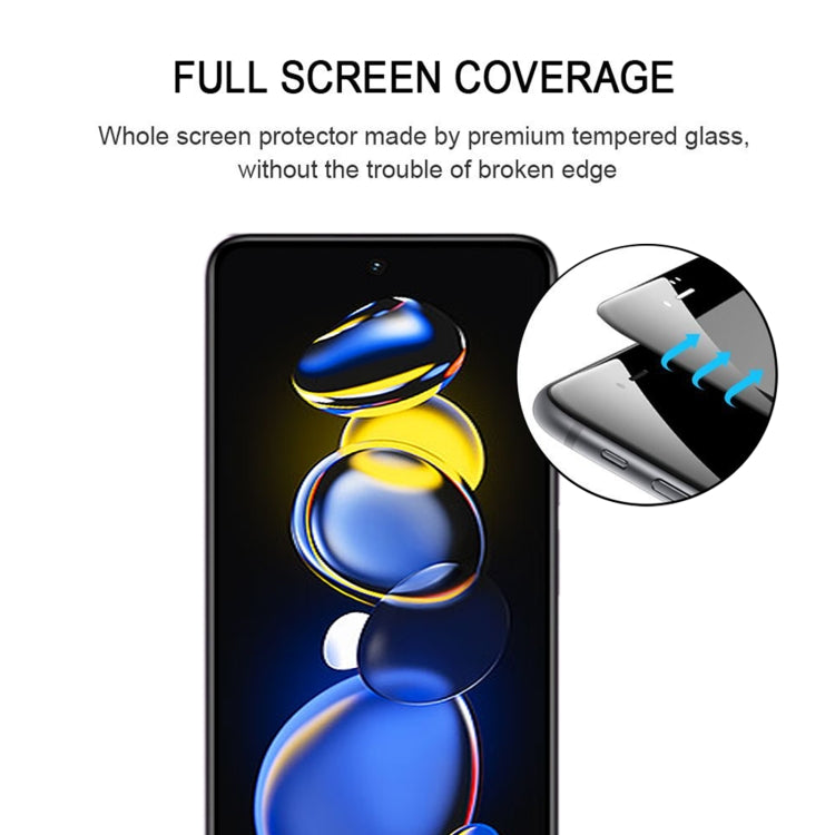 Full Glue Cover Screen Protector Tempered Glass Film For Xiaomi Redmi Note 11T Pro/11T Pro+/11T Pro+ Astro Boy Limited Edition, For Xiaomi Redmi Note 11T Pro/11T Pro+ (1 PC)