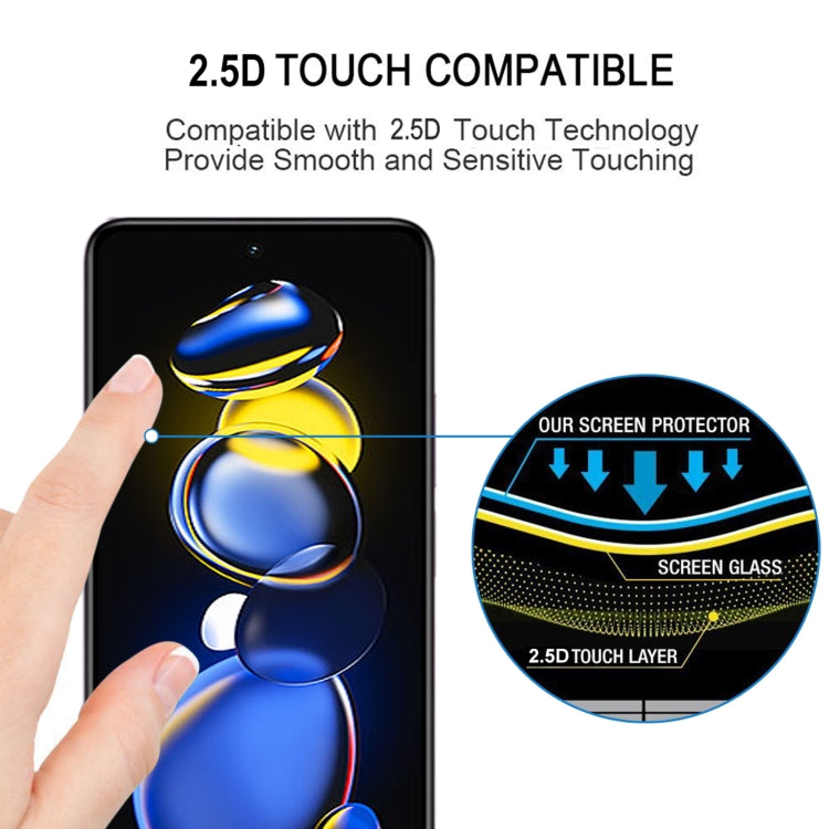 Full Glue Cover Screen Protector Tempered Glass Film For Xiaomi Redmi Note 11T Pro/11T Pro+/11T Pro+ Astro Boy Limited Edition, For Xiaomi Redmi Note 11T Pro/11T Pro+ (1 PC)