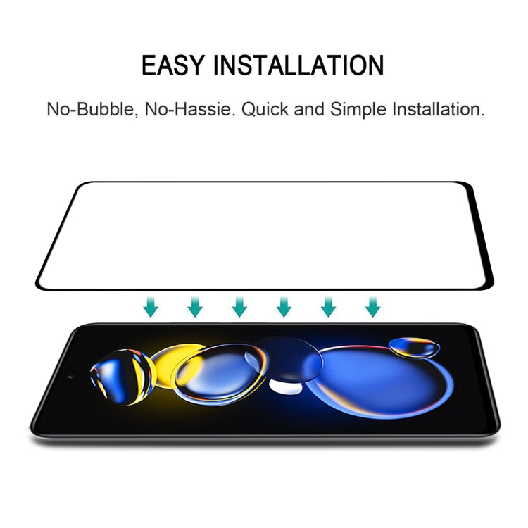 Full Glue Cover Screen Protector Tempered Glass Film For Xiaomi Redmi Note 11T Pro/11T Pro+/11T Pro+ Astro Boy Limited Edition, For Xiaomi Redmi Note 11T Pro/11T Pro+ (1 PC)