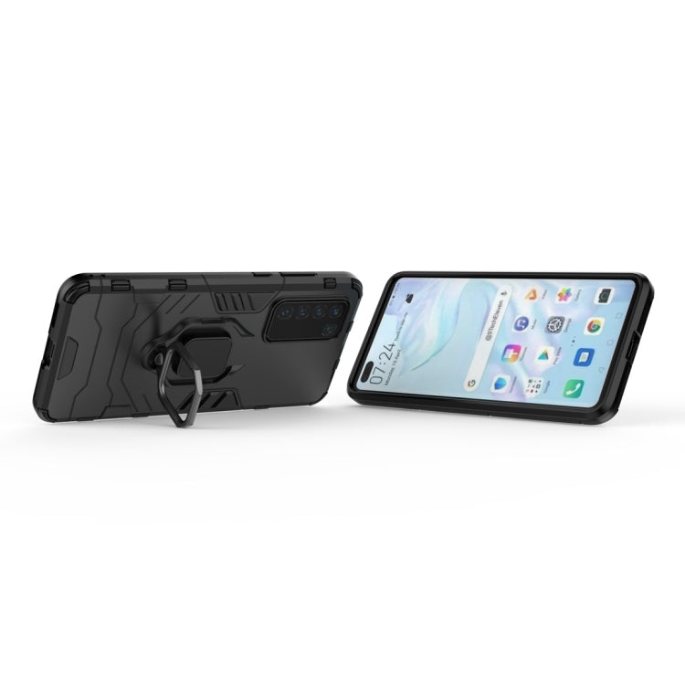 PC + TPU Shockproof Protective Case with Magnetic Ring Holder, For Huawei P40, For OPPO A91, For OPPO Reno3