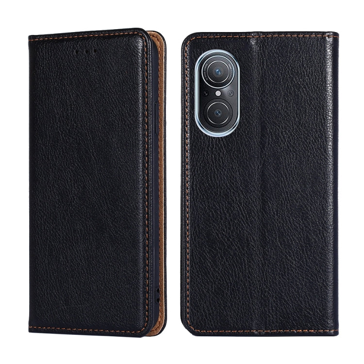 Gloss Oil Solid Color Magnetic Flip Leather Phone Case
