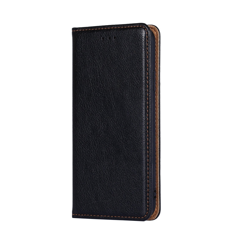 Gloss Oil Solid Color Magnetic Flip Leather Phone Case