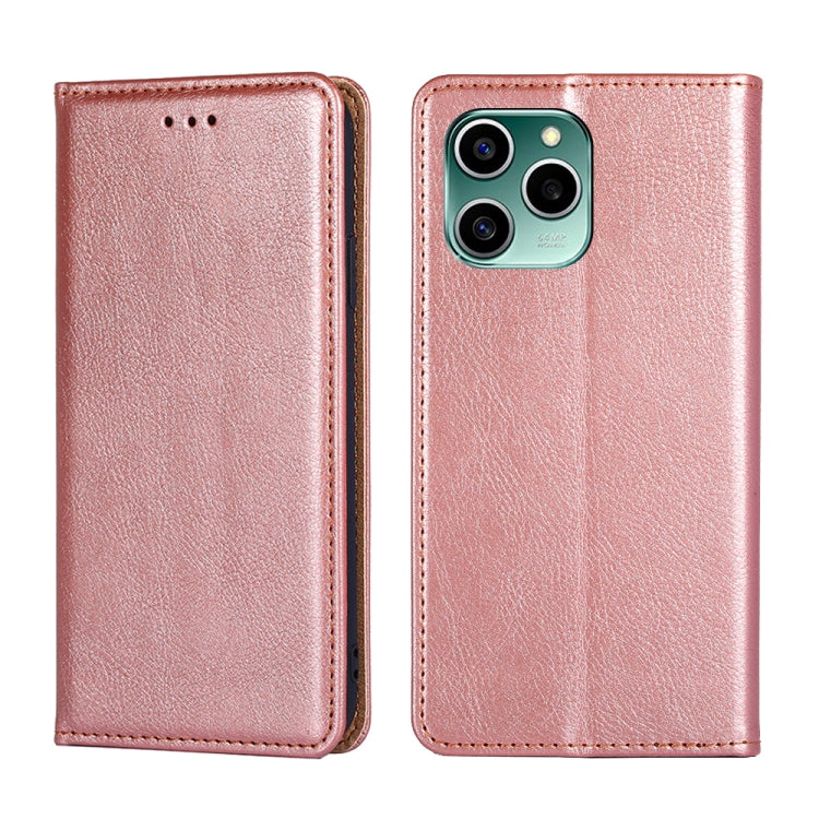 Gloss Oil Solid Color Magnetic Flip Leather Phone Case