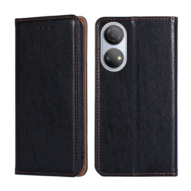 Gloss Oil Solid Color Magnetic Flip Leather Phone Case