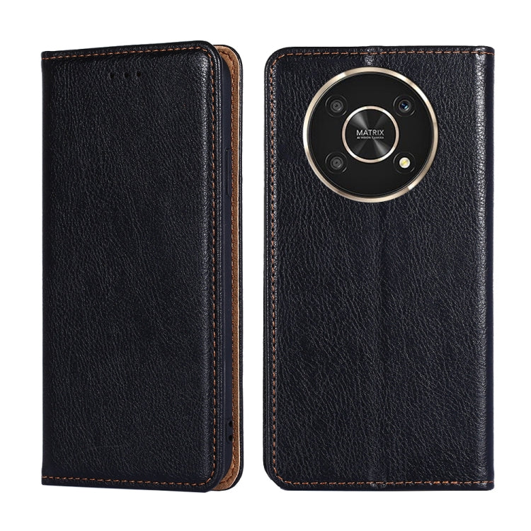 Gloss Oil Solid Color Magnetic Flip Leather Phone Case