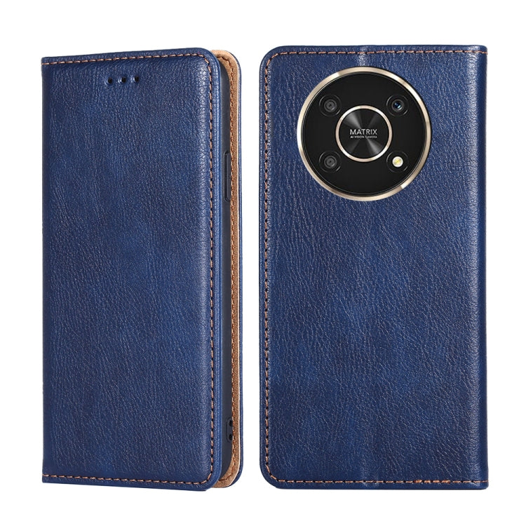 Gloss Oil Solid Color Magnetic Flip Leather Phone Case