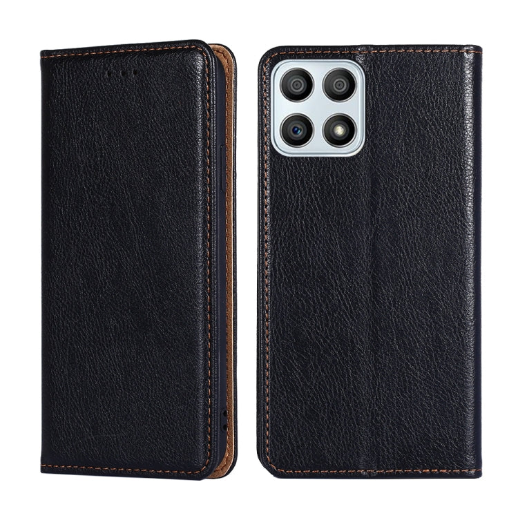 Gloss Oil Solid Color Magnetic Flip Leather Phone Case