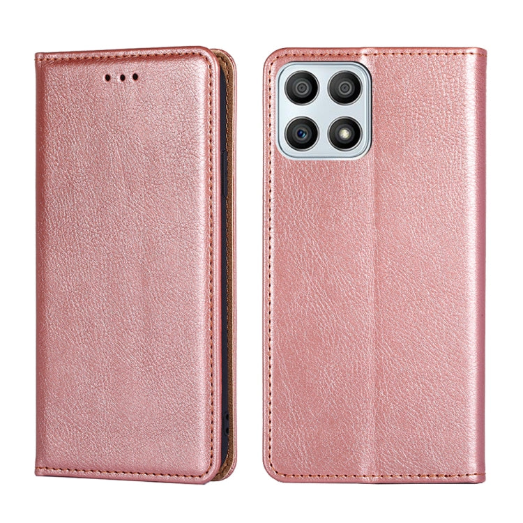 Gloss Oil Solid Color Magnetic Flip Leather Phone Case