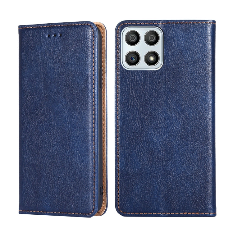 Gloss Oil Solid Color Magnetic Flip Leather Phone Case