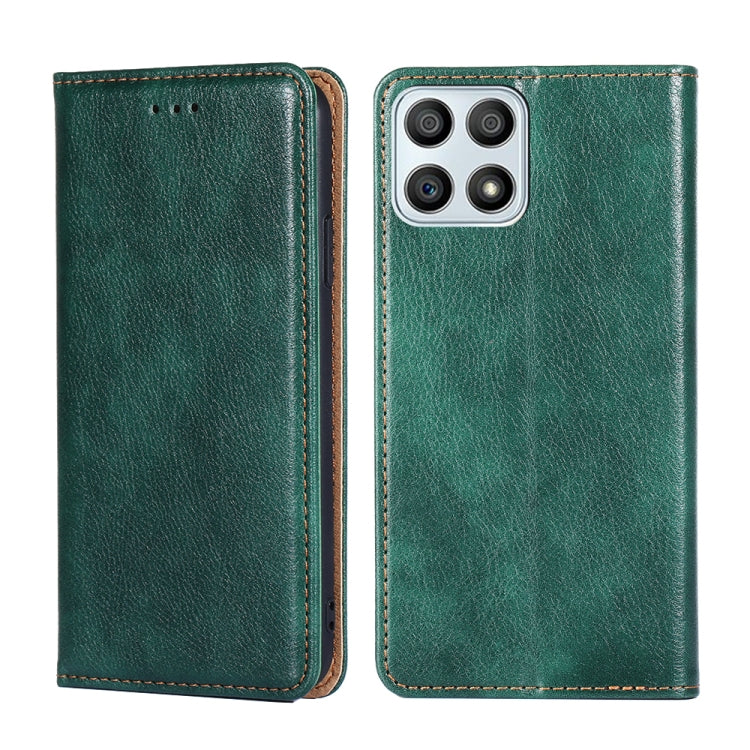 Gloss Oil Solid Color Magnetic Flip Leather Phone Case