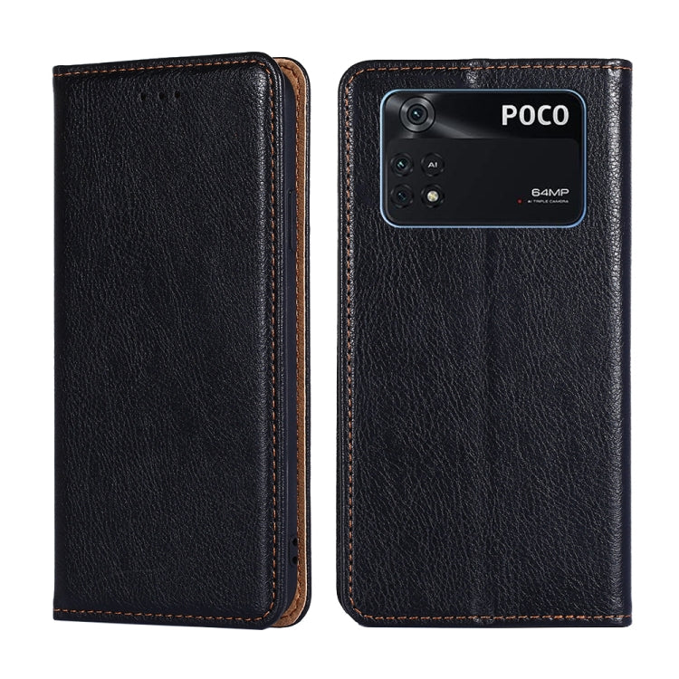 Gloss Oil Solid Color Magnetic Flip Leather Phone Case
