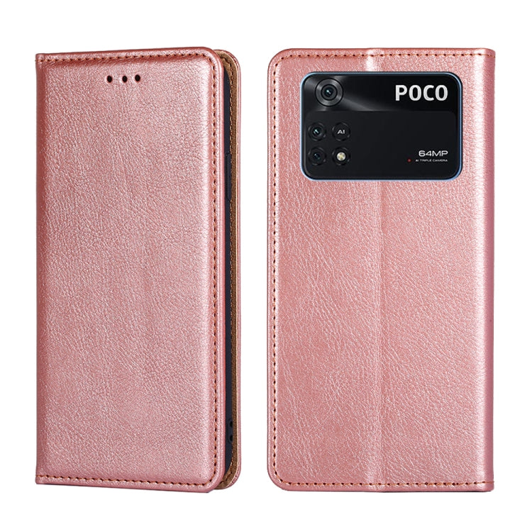 Gloss Oil Solid Color Magnetic Flip Leather Phone Case