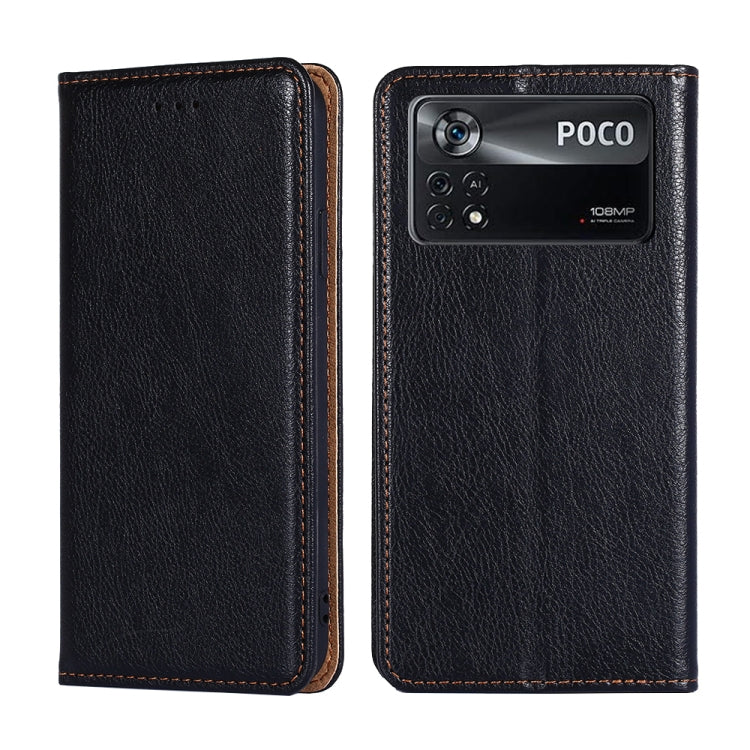 Gloss Oil Solid Color Magnetic Flip Leather Phone Case