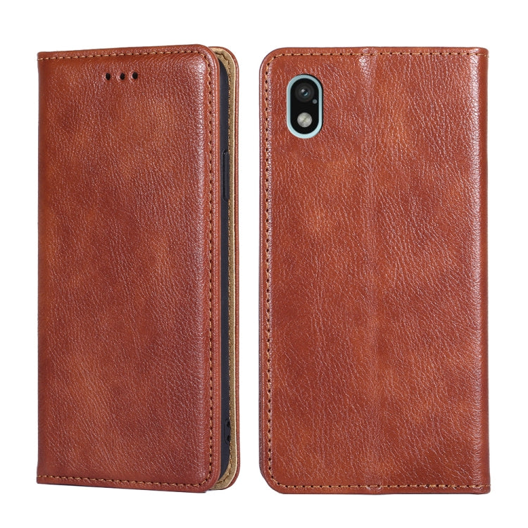 Gloss Oil Solid Color Magnetic Flip Leather Phone Case