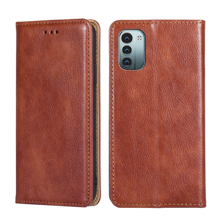 Gloss Oil Solid Color Magnetic Flip Leather Phone Case