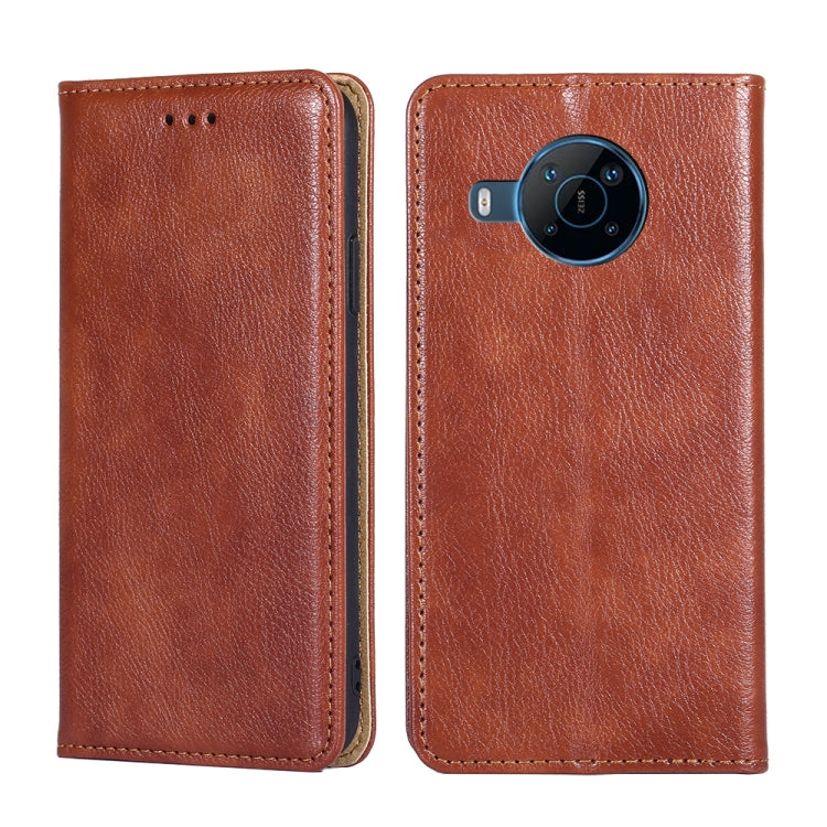 Gloss Oil Solid Color Magnetic Flip Leather Phone Case