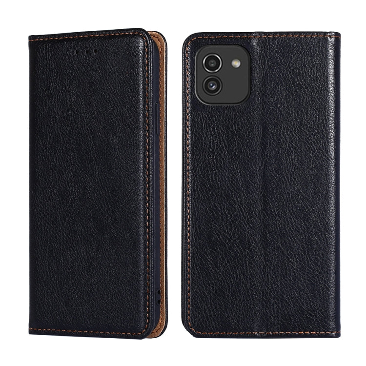 Gloss Oil Solid Color Magnetic Flip Leather Phone Case