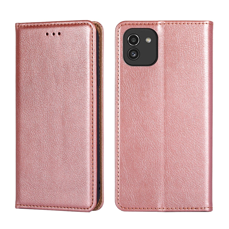 Gloss Oil Solid Color Magnetic Flip Leather Phone Case