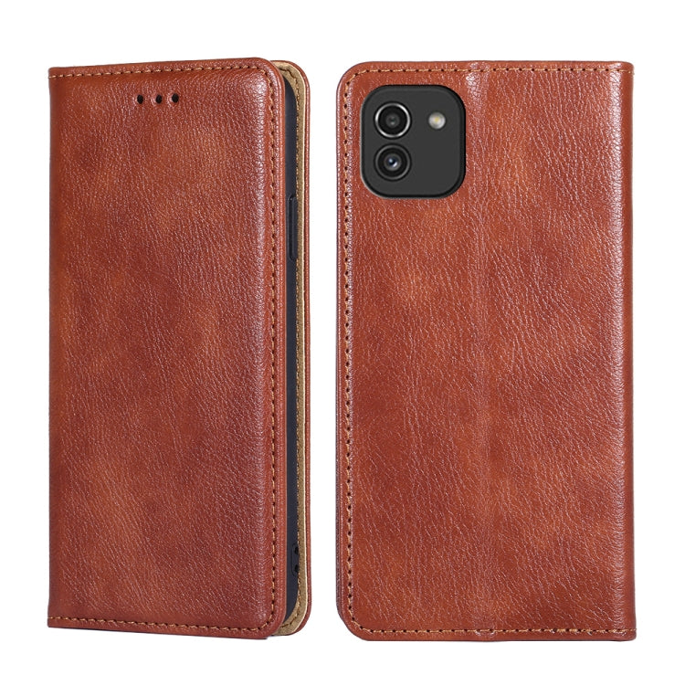Gloss Oil Solid Color Magnetic Flip Leather Phone Case