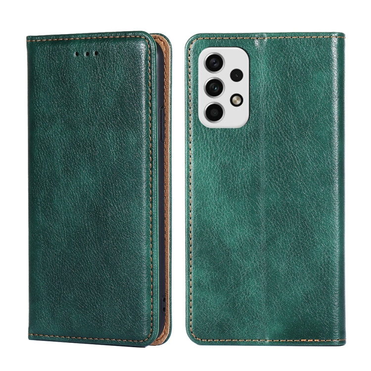 Gloss Oil Solid Color Magnetic Flip Leather Phone Case