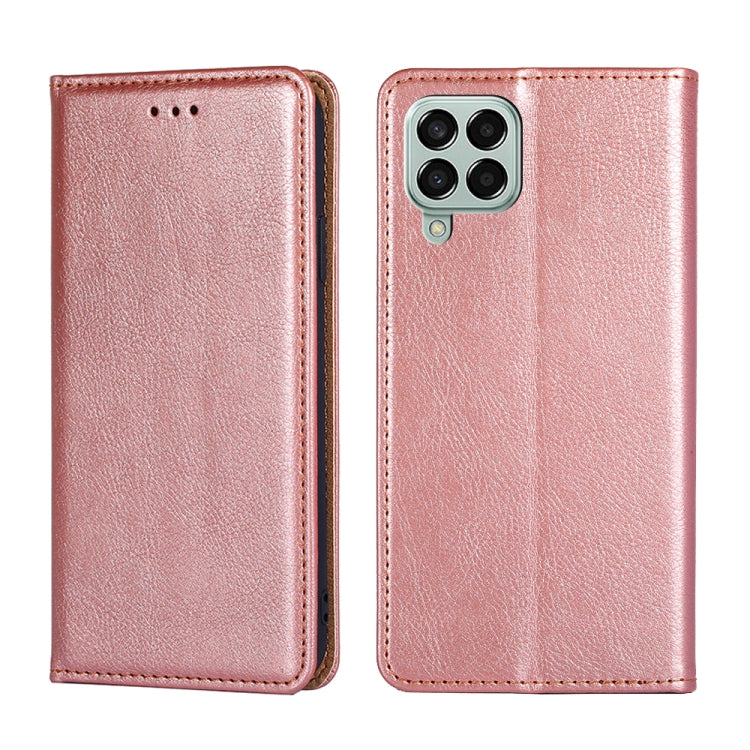 Gloss Oil Solid Color Magnetic Flip Leather Phone Case