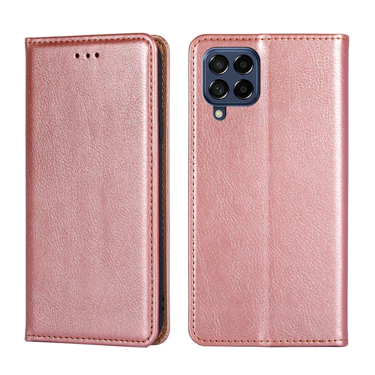 Gloss Oil Solid Color Magnetic Flip Leather Phone Case