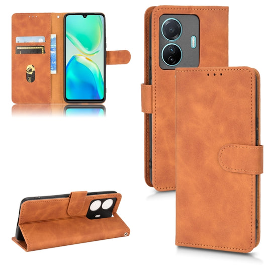 Skin Feel Magnetic Flip Leather Phone Case