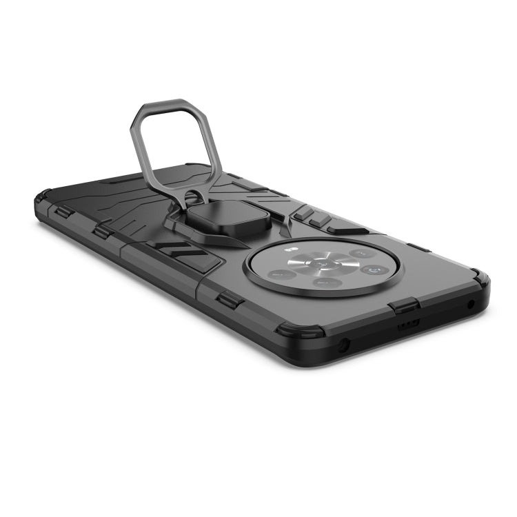 Shockproof PC + TPU Protective Phone Case with Magnetic Ring Holder