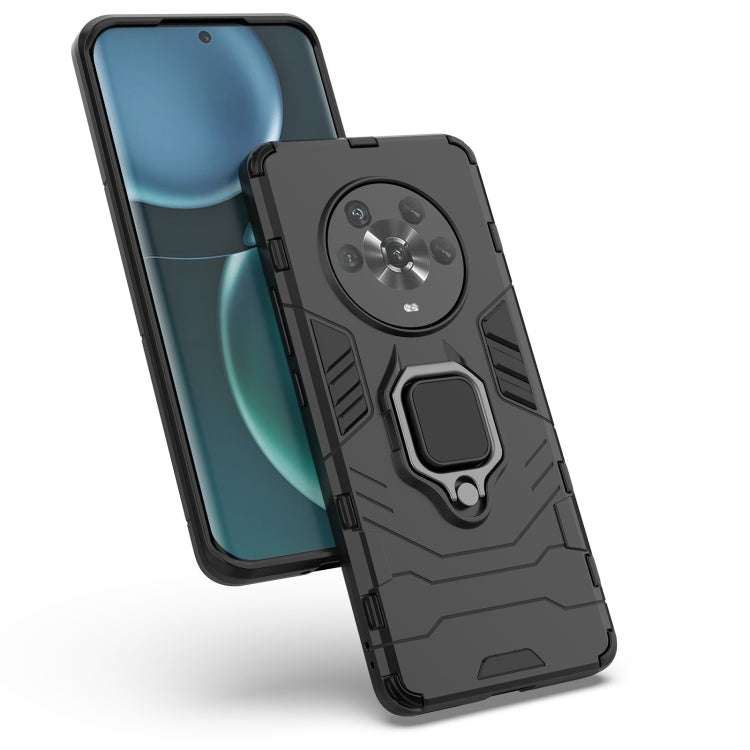 Shockproof PC + TPU Protective Phone Case with Magnetic Ring Holder