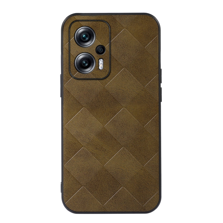 Weave Plaid PU Phone Case