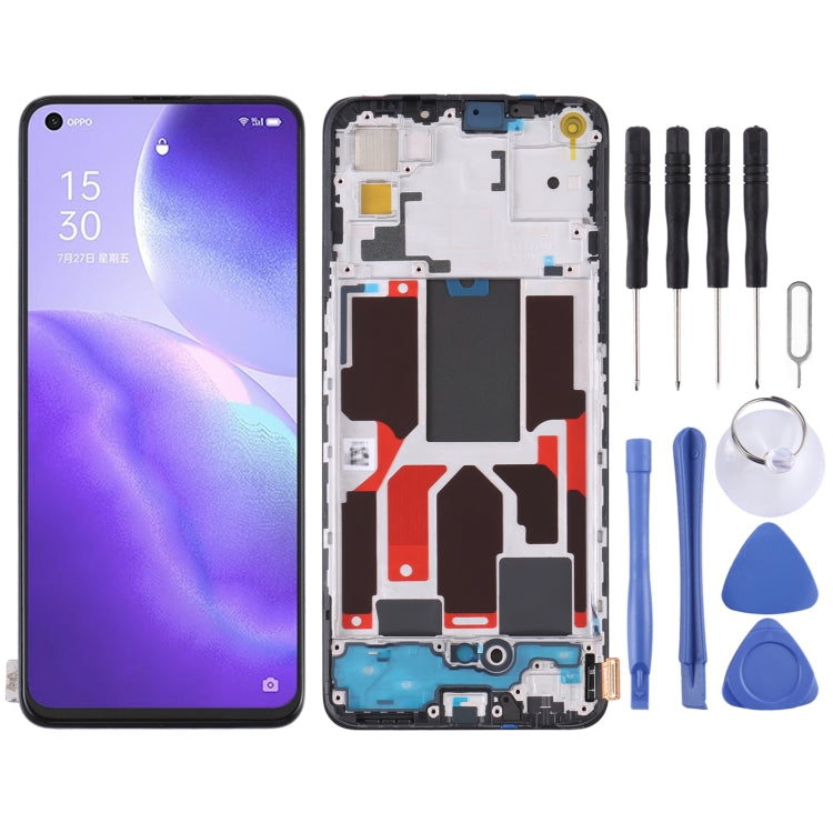 Original LCD Screen and Digitizer Full Assembly with Frame, For OPPO Realme GT Neo2, For vivo Y31S, For OPPO Reno4 Lite/F17 Pro, For OPPO Reno5 5G/Find X3 Lite, For OPPO Reno5 4G/Reno5 K, For OPPO Realme 7 5G, For OPPO A96 China