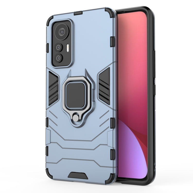 Shockproof PC + TPU Phone Case with Magnetic Ring Holder