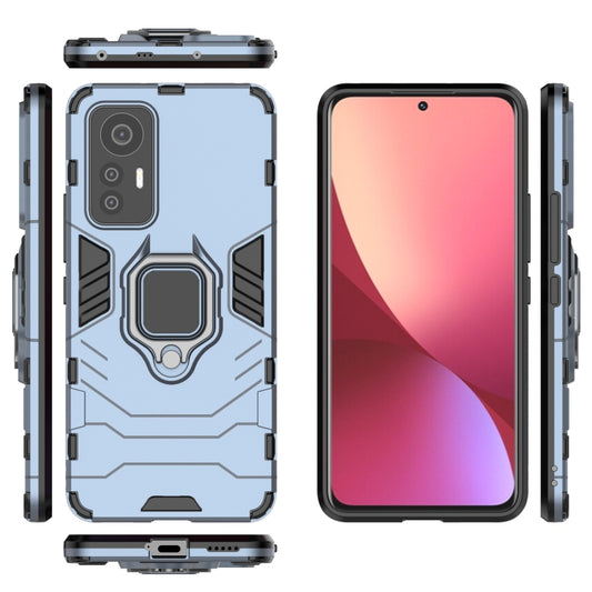 Shockproof PC + TPU Phone Case with Magnetic Ring Holder