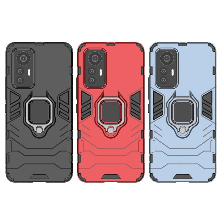 Shockproof PC + TPU Phone Case with Magnetic Ring Holder