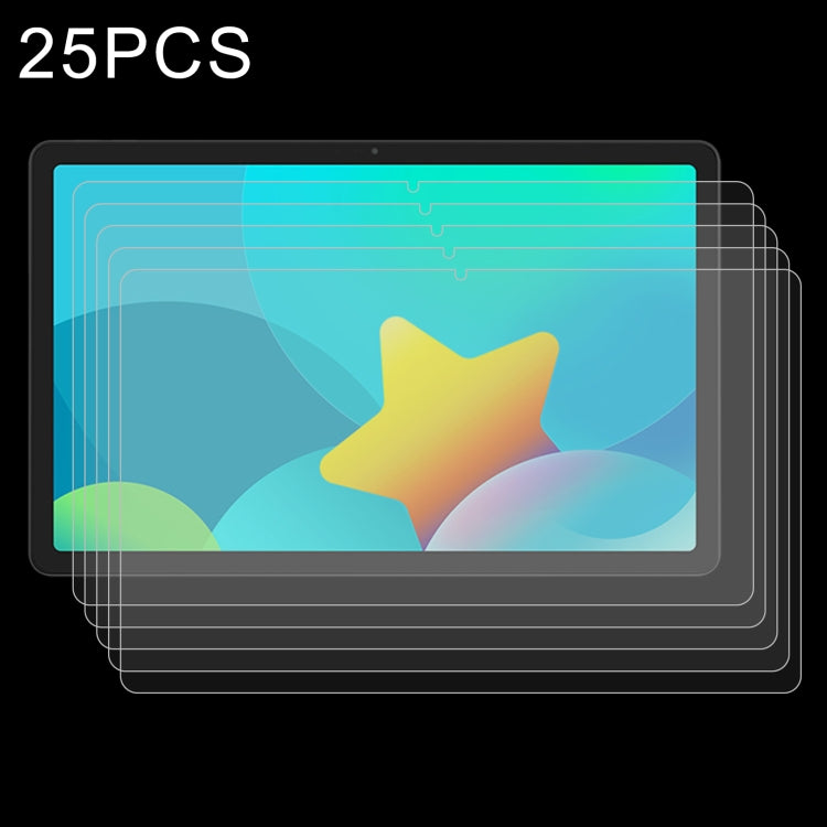 25 PCS 9H 2.5D Explosion-proof Tempered Tablet Glass Film For Lenovo Pad 2022 / M10 Plus Gen 3 10.6 / K10 Pro 10.6 inch WiFi Tablet / Redmi Pad 10.61, For TCL Tab 10s / Enjoy 2 / T10 / T10S / Honor X8 / Honor 8 Lite (25 PCS), For Tesla 15.6 (25 PCS)���...