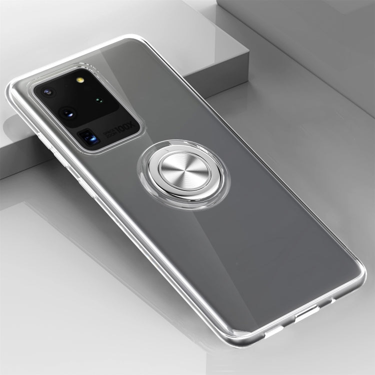 Ultra-thin TPU Protective Case with 360 Degree Rotation Holder, For Galaxy S20 Ultra, For Huawei P40 Pro