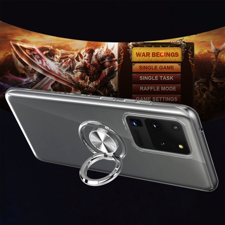 Ultra-thin TPU Protective Case with 360 Degree Rotation Holder, For Galaxy S20 Ultra, For Huawei P40 Pro