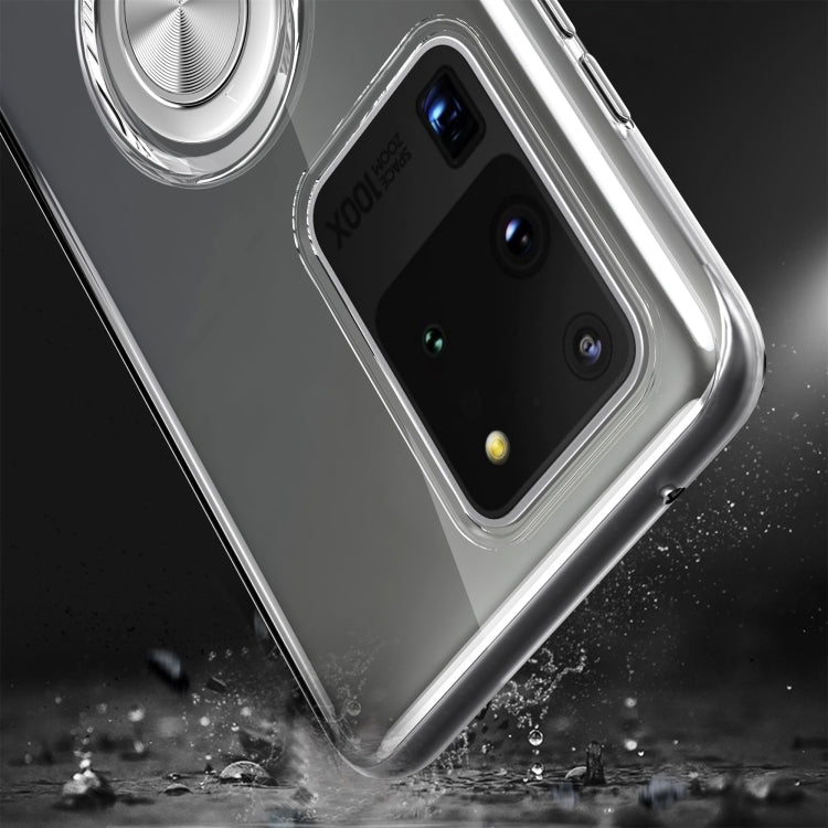 Ultra-thin TPU Protective Case with 360 Degree Rotation Holder, For Galaxy S20 Ultra, For Huawei P40 Pro