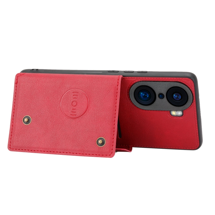Double Buckle PU + TPU Shockproof Magnetic Phone Case