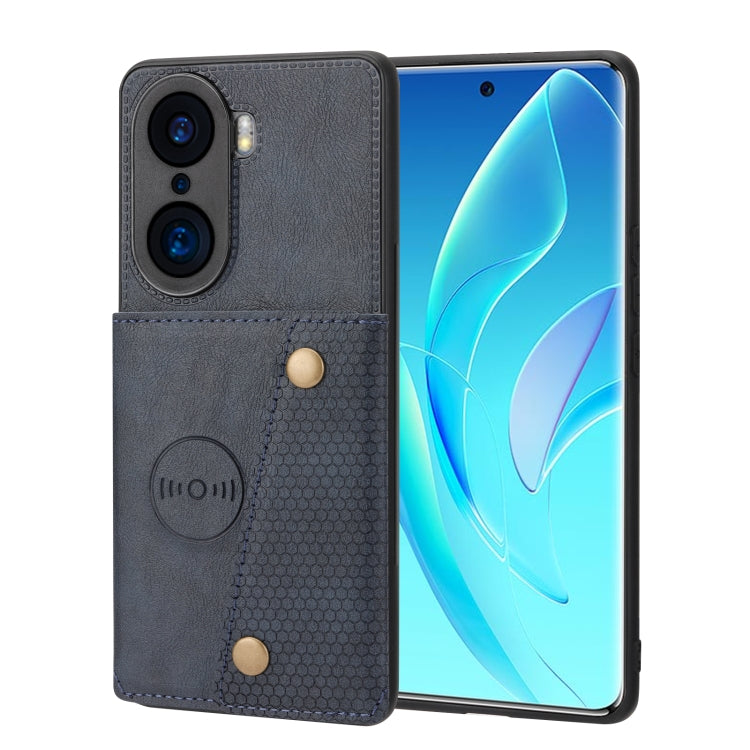 Double Buckle PU + TPU Shockproof Magnetic Phone Case