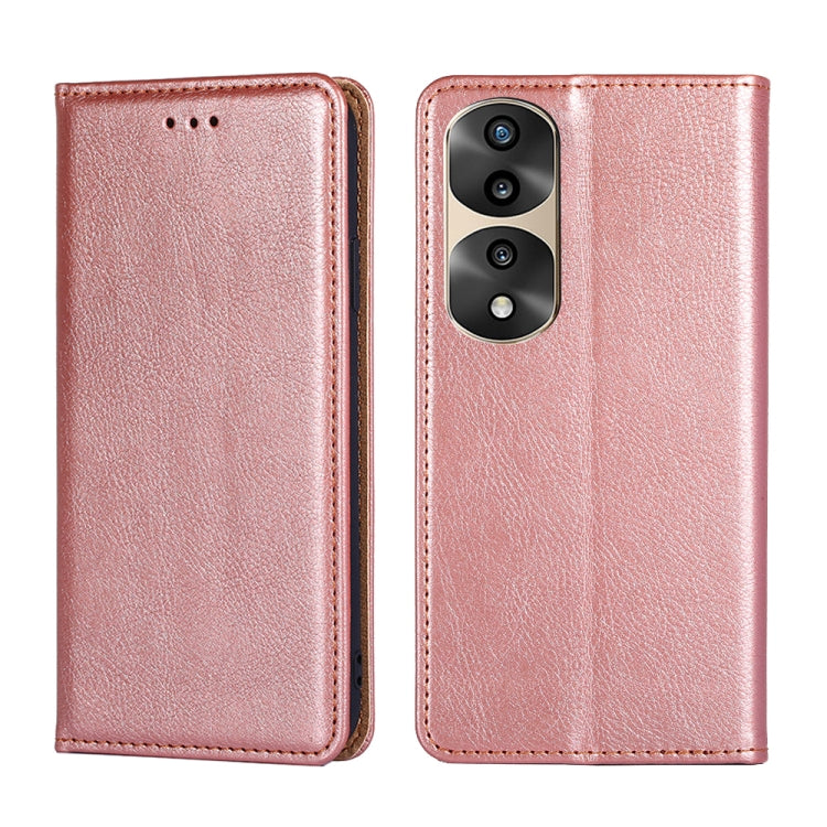 Gloss Oil Solid Color Magnetic Leather Phone Case