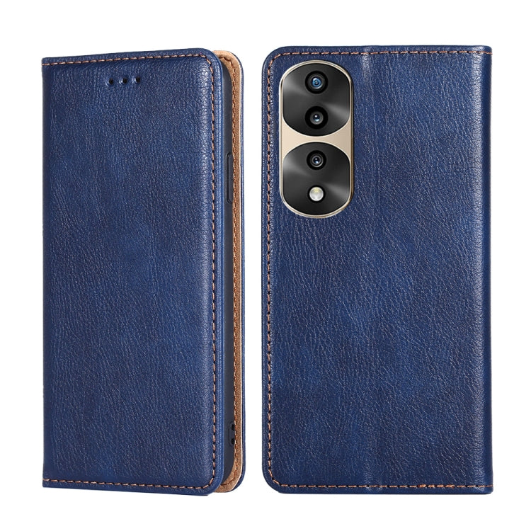 Gloss Oil Solid Color Magnetic Leather Phone Case