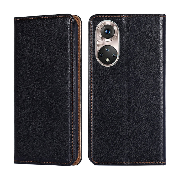Gloss Oil Solid Color Magnetic Leather Phone Case